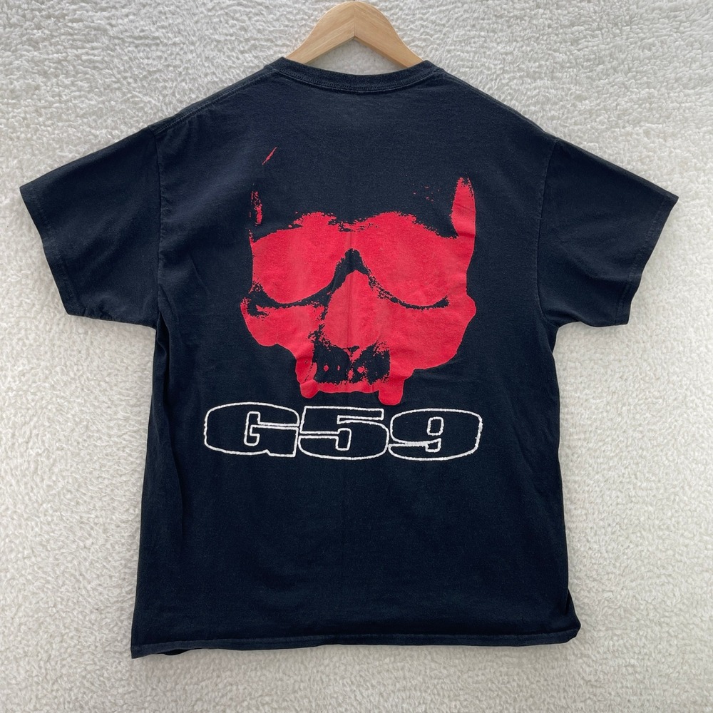 G59 Shirt Mens Large Black Red Suicideboys Skull Hip Hop Rap Music Goth Street